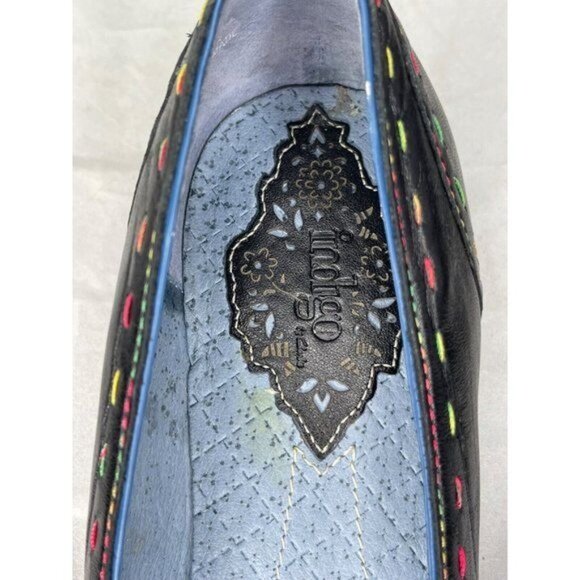 Indigo by Clarks unbuckle heal great condition size 8.5M pre-owned strap 2" heel - Picture 6 of 10